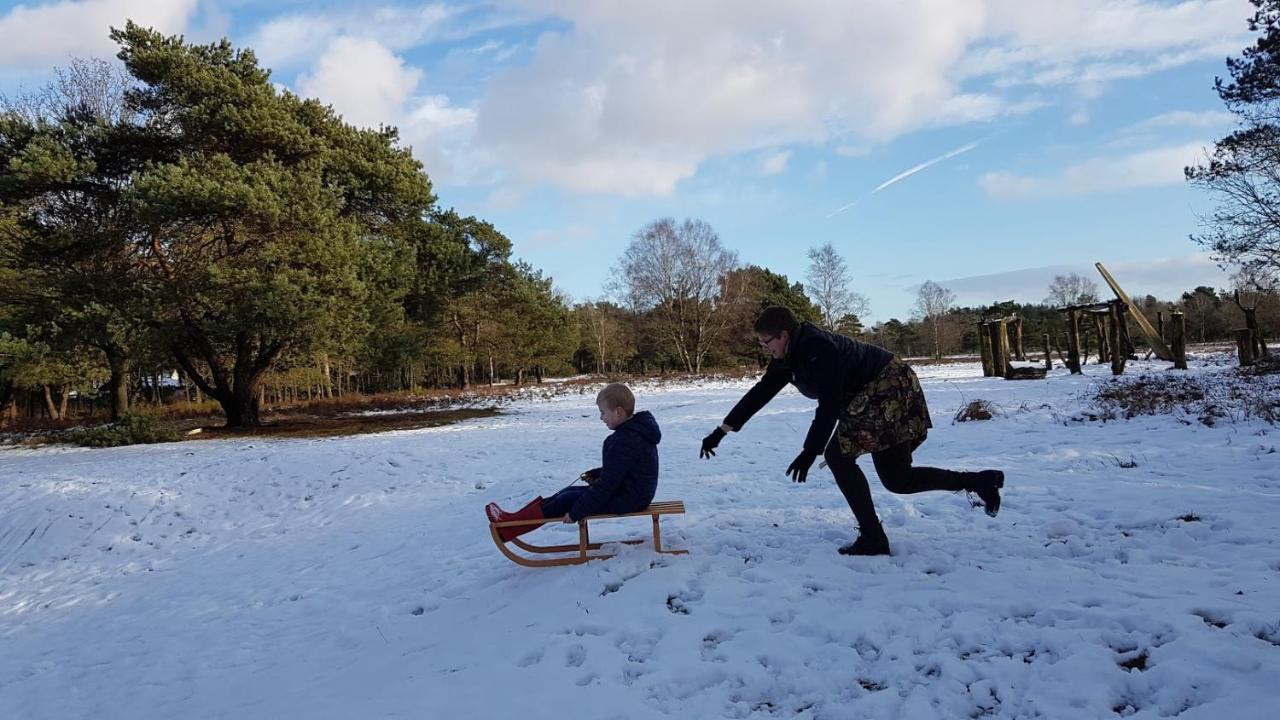 Chalet Op De Veluwe # Berk Putten Exteriör bild